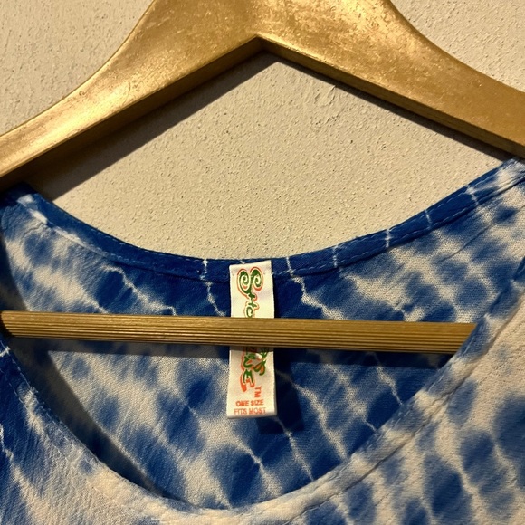 SET OF 3 - One Size Hippie Boho Beachy Tie Dye Flowy Summer Dresses (Free Size) - Picture 10 of 16